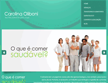 Tablet Screenshot of carolinaoliboni.com.br